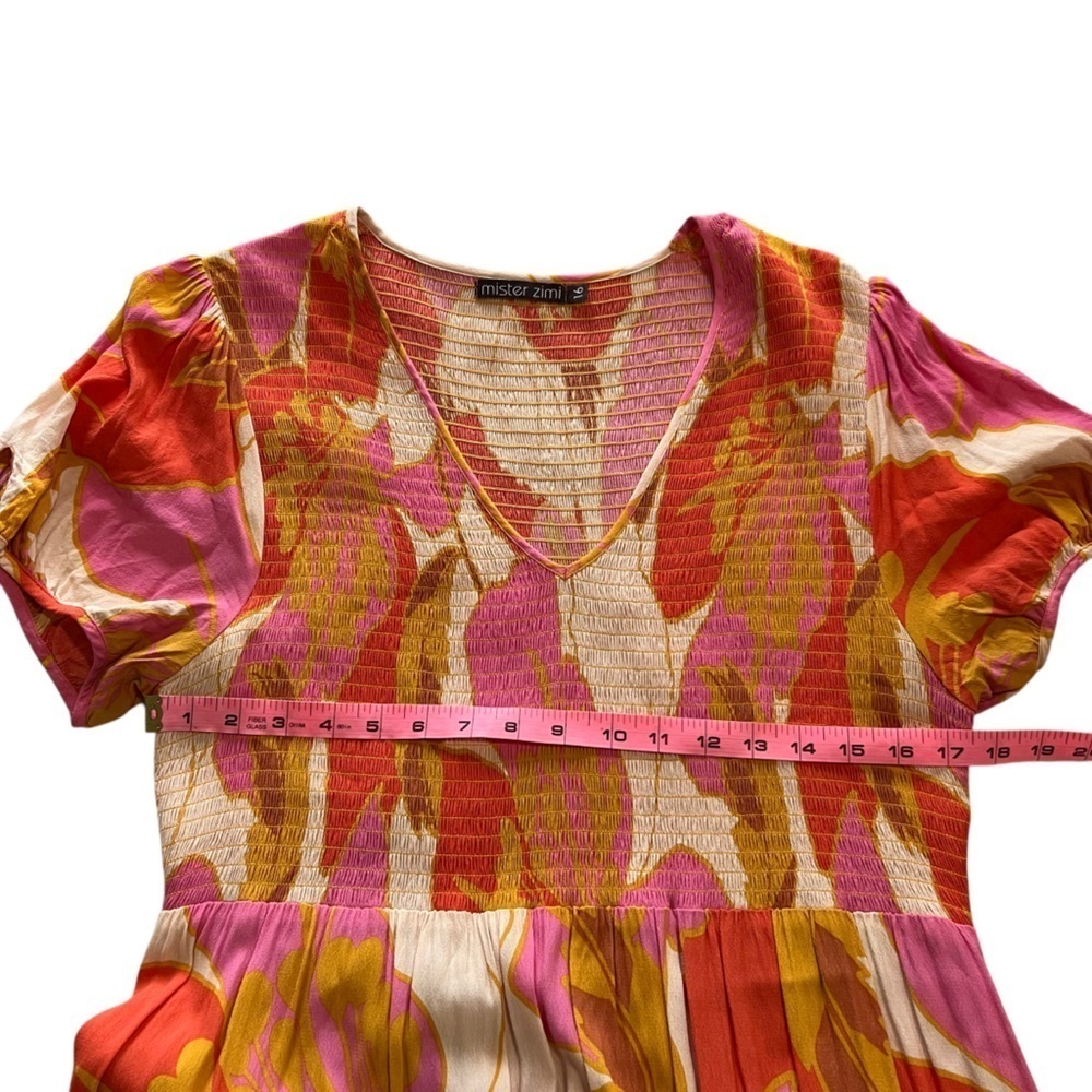 Mister Zimi Summer Cecile Maxi Dress in Tahiti Print Size 16 - Picture 10 of 12